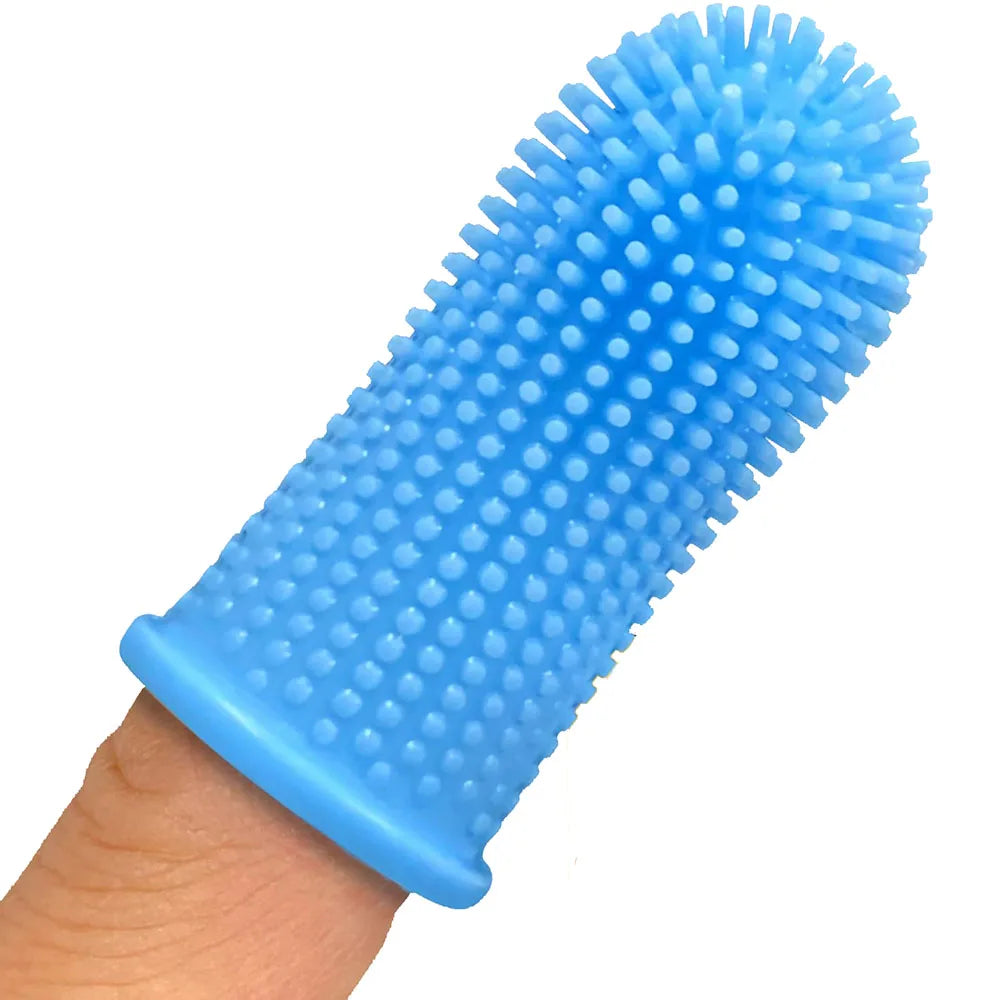 Soft Silicone Finger Toothbrush for Dogs & Cats
