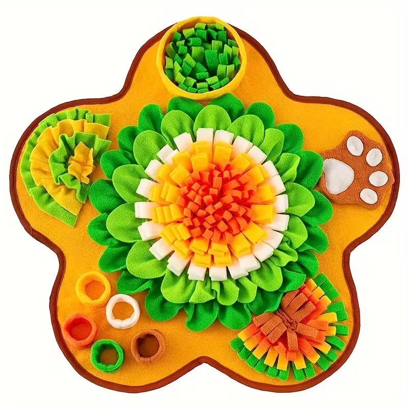 Interactive Dog Snuffle Mat – Slow Feeder & Foraging Toy