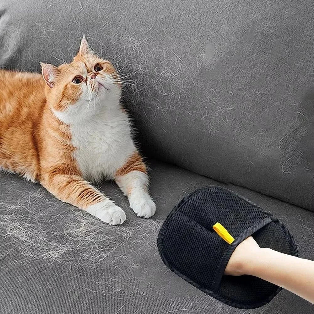 Reusable Pet Hair Remover Glove – Clothes, Sofa & Car