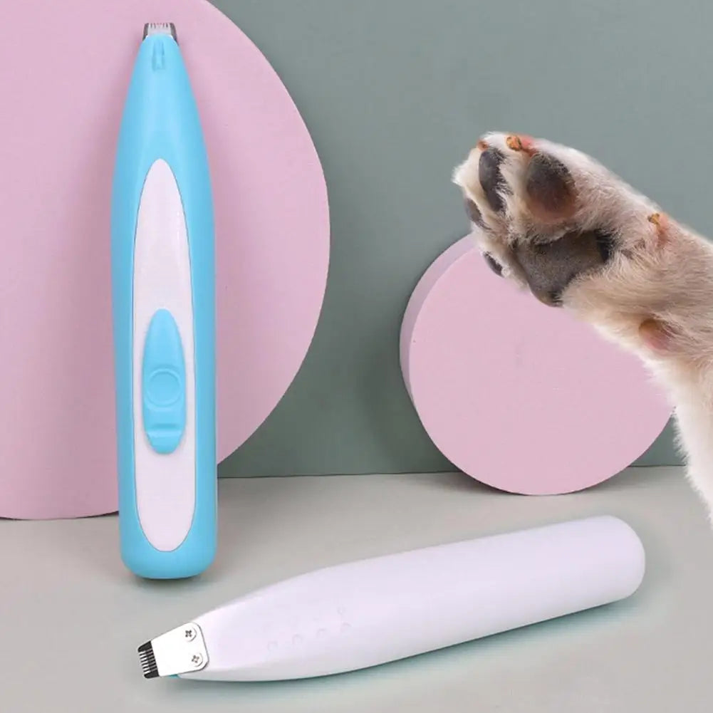 Low-Noise Pet Paw Trimmer with LED Light