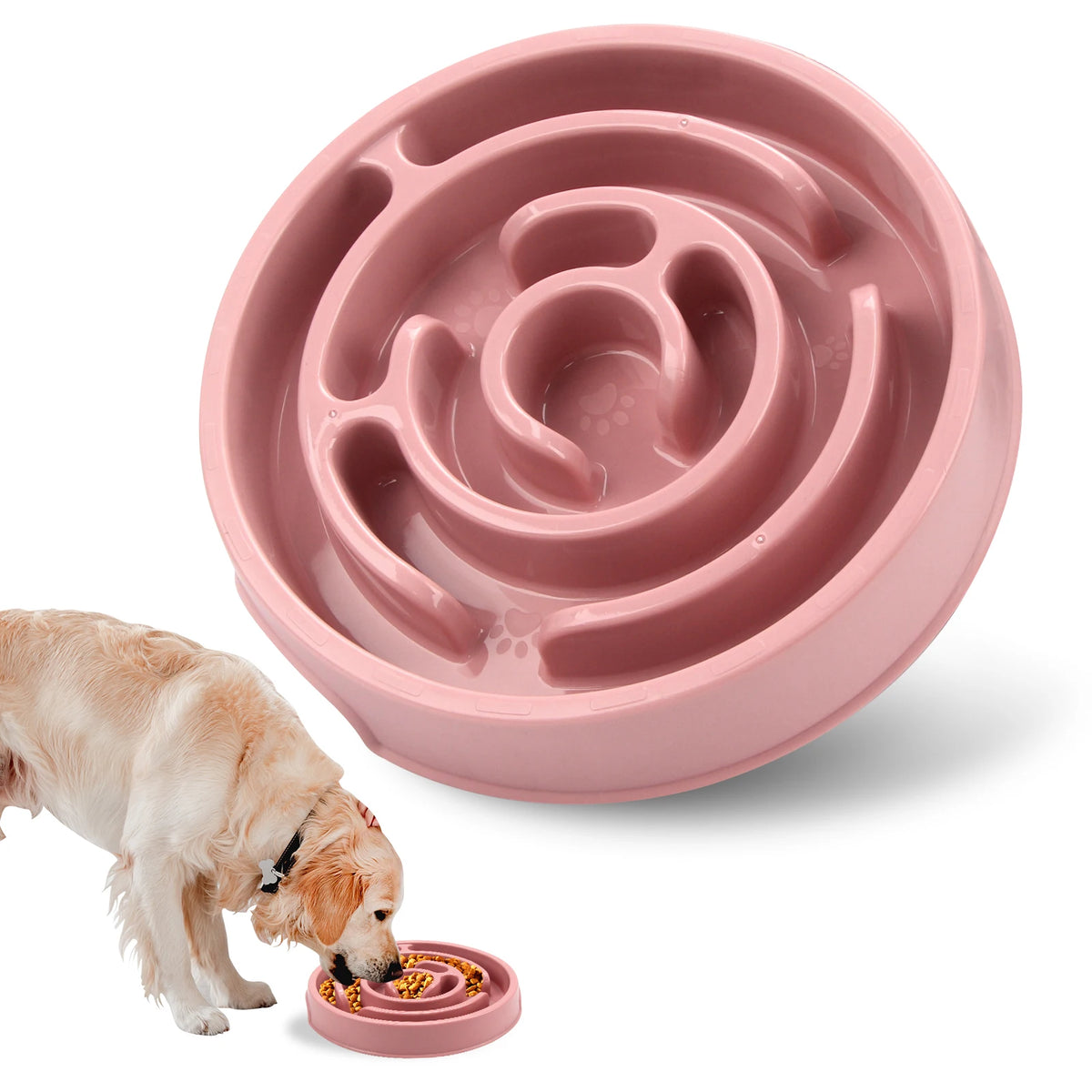 Slow Feeder Dog Bowl – Non-Slip Healthy Eating Design