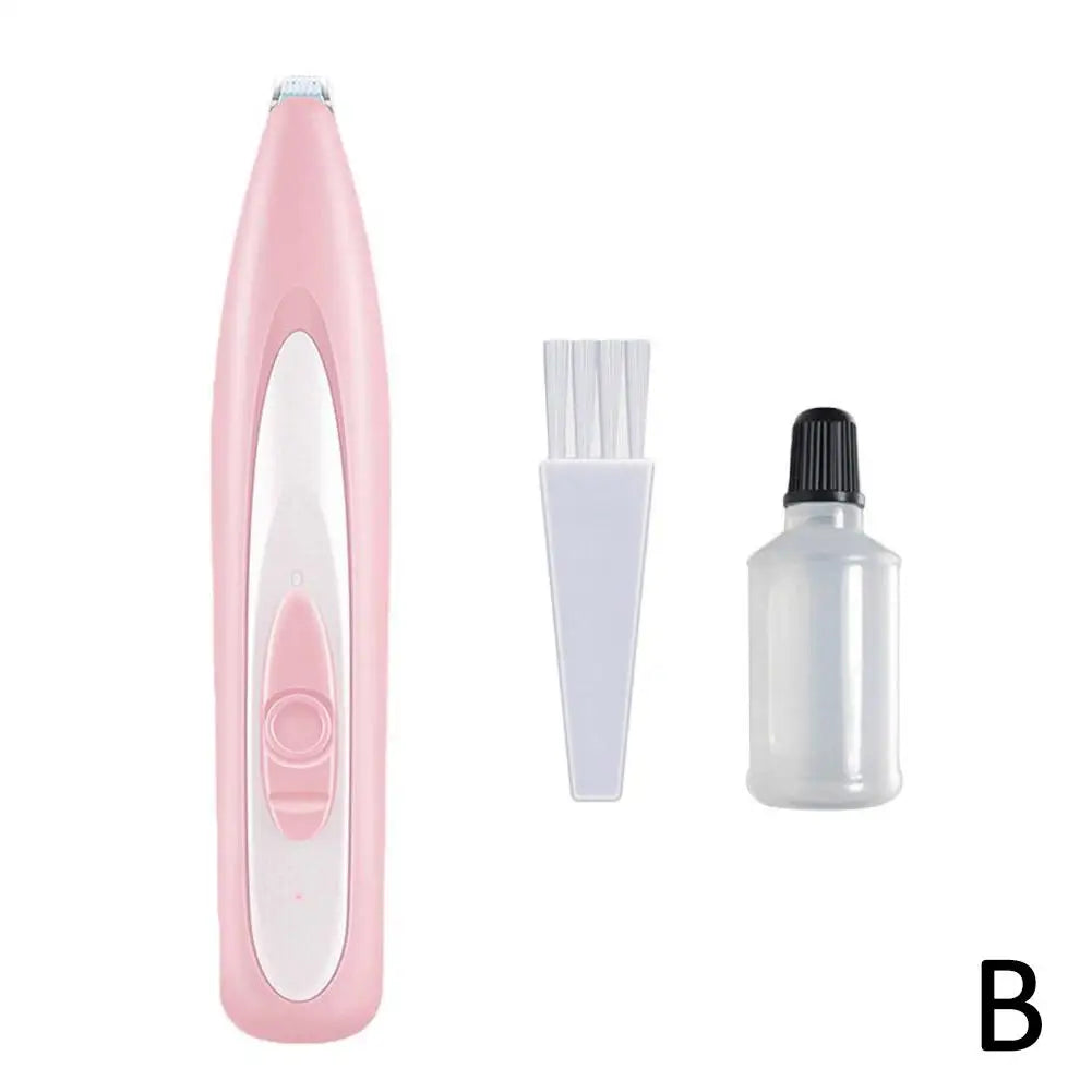 Low-Noise Pet Paw Trimmer with LED Light