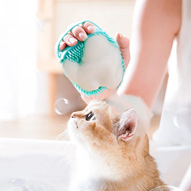 Silicone Pet Bath & Shampoo Brush