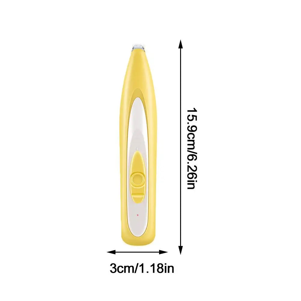Low-Noise Pet Paw Trimmer with LED Light