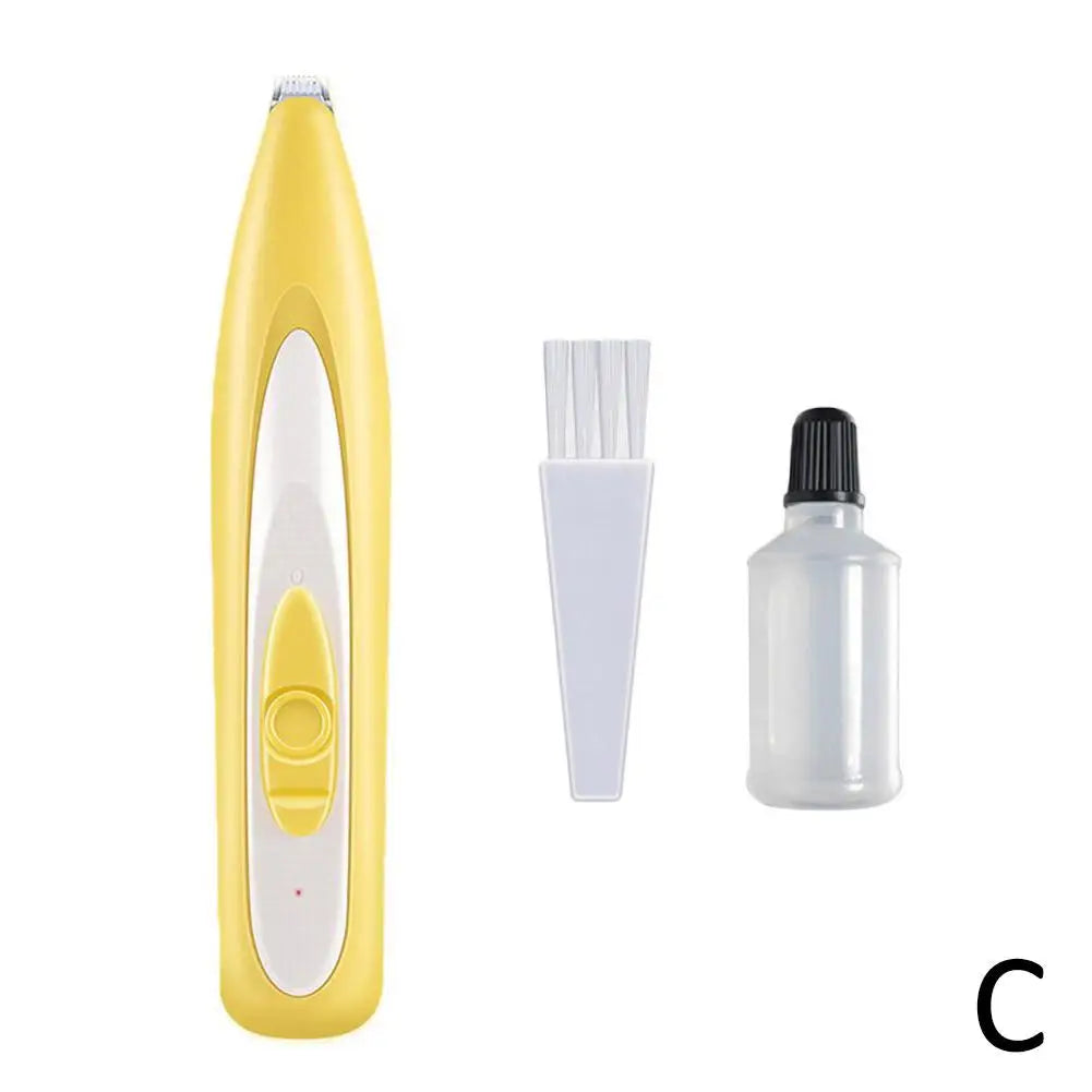 Low-Noise Pet Paw Trimmer with LED Light