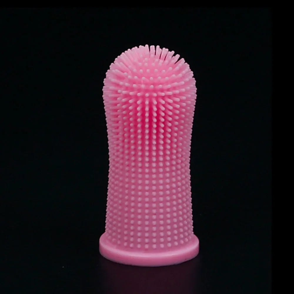 Soft Silicone Finger Toothbrush for Dogs & Cats