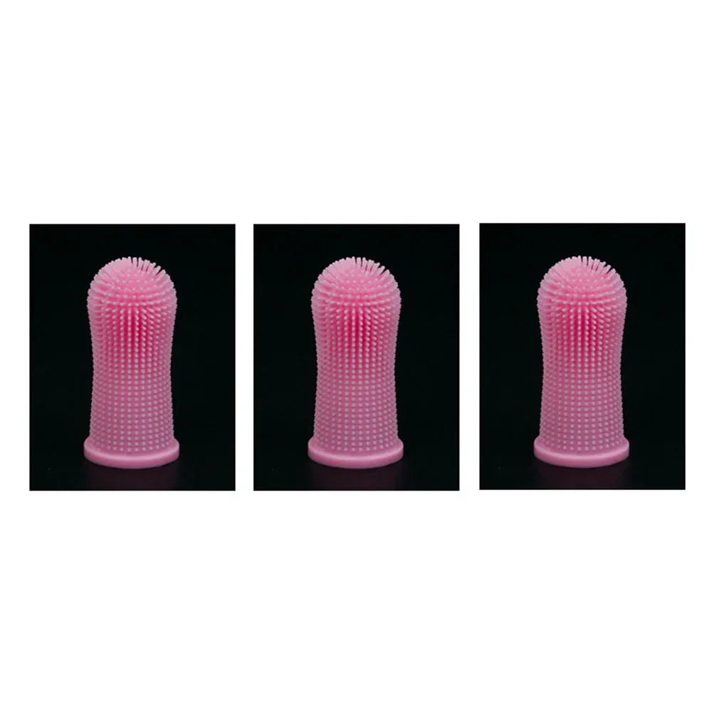Soft Silicone Finger Toothbrush for Dogs & Cats