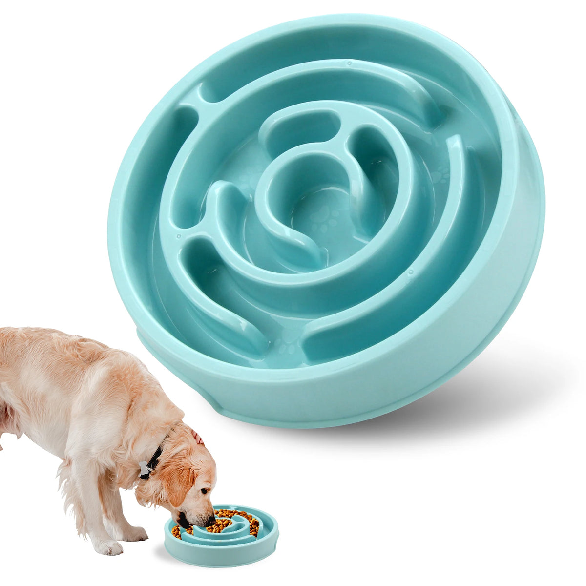 Slow Feeder Dog Bowl – Non-Slip Healthy Eating Design