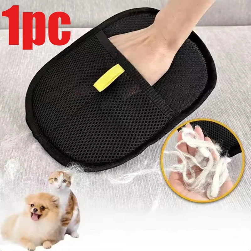 Reusable Pet Hair Remover Glove – Clothes, Sofa & Car